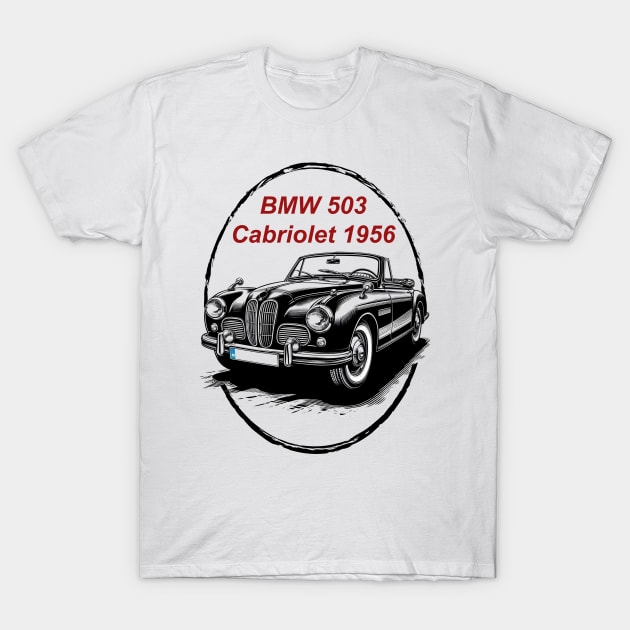 1956 503 Cabriolet T-Shirt by SquareFritz